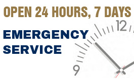 Open 24 Hours, 7 Days - Emergency Service